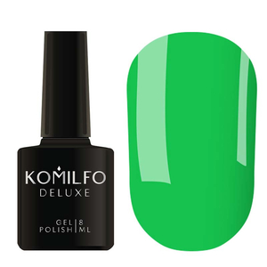 Гель-лак Komilfo Kaleidoscopic Collection K019 (соковитий зелений, неоновий), 8 мл, Об`єм: 8 мл
, Колір: 019