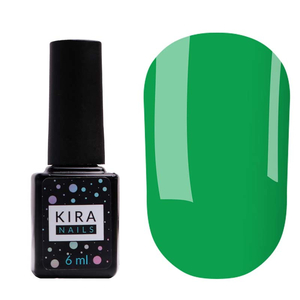 Гель-лак Kira Nails №180 (зелена м'ята, емаль), 6 мл
