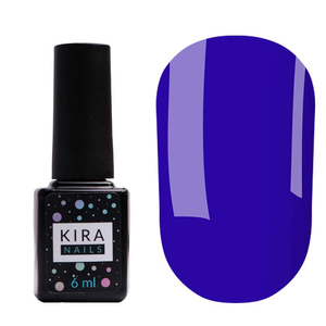 Гель-лак Kira Nails №189 (електричний синій, емаль), 6 мл