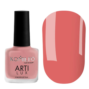 Лак для ногтей Komilfo ArtiLux 017 (приглушенный кораллово-розовый, эмаль), 8 мл, Объем: 8 мл
, Цвет: 017
