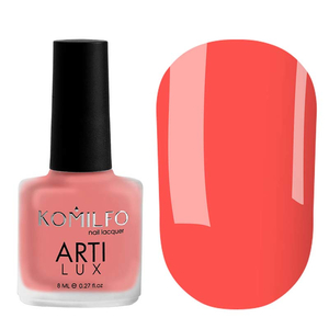 Лак для ногтей Komilfo ArtiLux 018 (коралловый, эмаль), 8 мл, Объем: 8 мл
, Цвет: 018