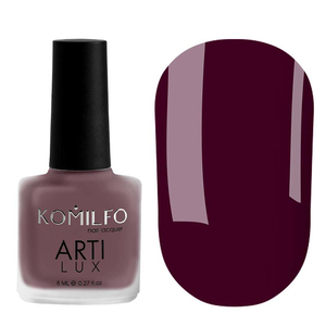 Лак для ногтей Komilfo ArtiLux 025 (темно-вишневый, эмаль), 8 мл, Объем: 8 мл
, Цвет: 025