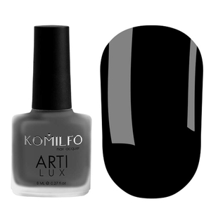 Лак для нігтів Komilfo ArtiLux 029 (чорний, емаль), 8 мл, Об`єм: 8 мл
, Все варианты для вариаций: 029