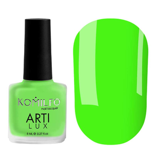 Лак для ногтей Komilfo ArtiLux 032 (ярко-зеленый, неоновый), 8 мл, Объем: 8 мл
, Цвет: 032