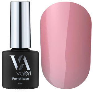 Valeri French base №010 (ніжно-рожевий, емаль), 6 мл, Об`єм: 6 мл, Все варианты для вариаций: 010