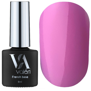 Valeri French base №018 (сиренево-розовый, эмаль), 6 мл, Объем: 6 мл, Цвет: 018