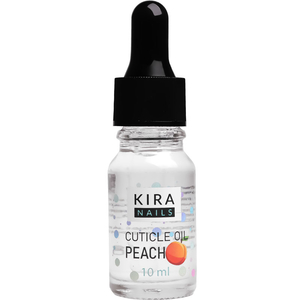 Kira Nails Cuticle Oil Peach - масло для кутикули з піпеткою, персик, 10 мл, Об`єм: 10 мл, Аромат: Персик