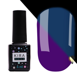 Гель-лак Kira Nails FLUO 009 (фиолетовый, флуоресцентный), 6 мл