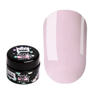Kira Nails Acryl Gel Glitter Pink, 5 г, Объем: 5 г, Цвет: Glitter Pink