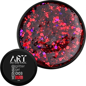 Гель із блискітками ART Mermaid Glitter Gel №003, 5 мл, Колір: 003
