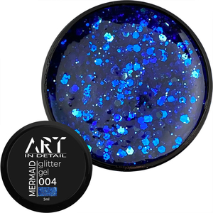 Гель із блискітками ART Mermaid Glitter Gel №004, 5 мл, Колір: 004