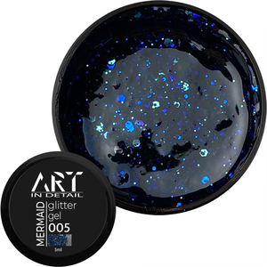 Гель із блискітками ART Mermaid Glitter Gel №005, 5 мл, Колір: 005