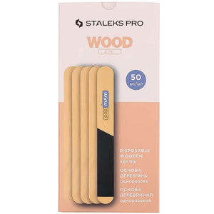 Пилка-основа деревянная прямая одноразовая STALEKS PRO EXPERT 20 papmAm 50 шт WBE-20, Форма: Прямая, Вид: Основа деревянная, Серия: EXPERT, Слой: -, Абразивность: -