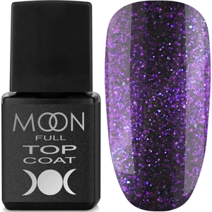 MOON FULL Top Glitter №5 Violet (с фиолетовым шиммером), 8 мл