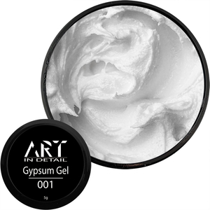 Гель для дизайну нігтів ART Gypsum Gel №001 White, 5 г, Колір: 001