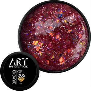 Гель із блискітками ART Diamond Gel №005, 5 мл, Колір: 005