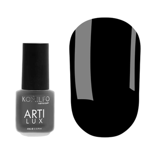 Лак для ногтей Komilfo ArtiLux 029 (черный , эмаль), 4 мл, Объем: 4 мл
, Цвет: 029