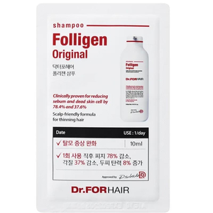 Пробник укрепляющего шампуня против выпадения волос Dr.FORHAIR Folligen Shampoo 10 мл, Объем: 10 мл
