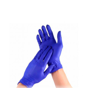 Перчатки нитриловые синие размер XS (1 пара)