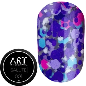 Гель для дизайна ART Salute Gel №001, 5 г, Цвет: 001