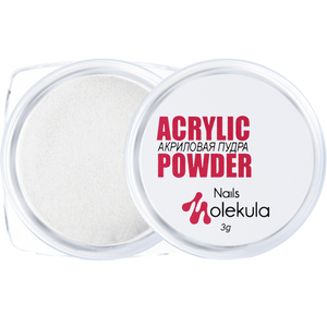 Molekula Nails Акриловая пудра №01 (прозрачная), 3 г, Объем: 3 г, Цвет: 01
