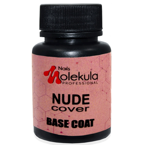 Molekula Rubber Base Nude - Cover- камуфляжная база (приглушенно-розовый, эмаль), 30 мл, Объем: 30 мл, Цвет: Cover
