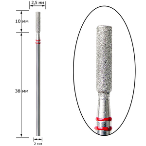 Насадка алмазная Nisima, цилиндр, P840f025