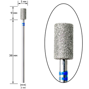 Насадка алмазная Nisima, цилиндр, P840m050