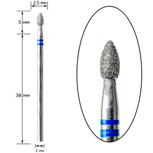 Насадка алмазная Nisima, почка, P368m025