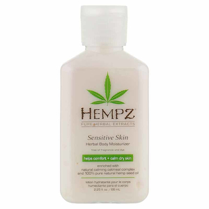 Увлажняющее молочко для чувствительной кожи тела Hempz Herbal Moisturizer Lotion For Sensitive Skin 66 мл, Объем: 66 мл