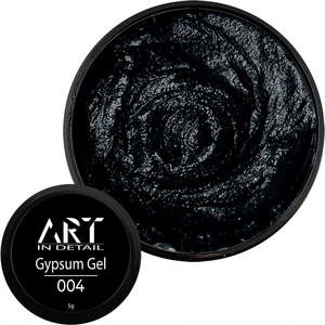 Гель для дизайну нігтів ART Gypsum Gel №004 Black, 5 г, Колір: 004