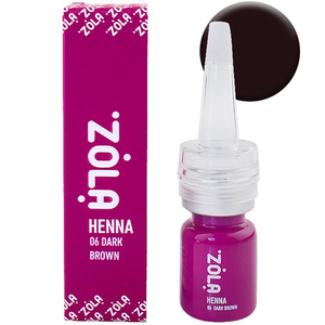 Хна професійна для брів ZOLA DARK BROWN 06, 5 г