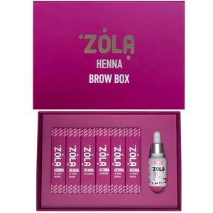 Набор хны для бровей ZOLA Henna Box 6 шт по 10 гр