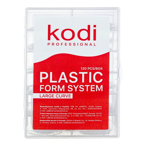 Верхние формы для моделирования ногтей Kodi Professional №3, Large Curve (120 шт/уп), Размер: Large Curve