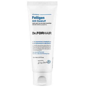 Шампунь від лупи для ослабленого волосся Dr. FORHAIR Folligen Anti-Dandruff 70мол, Об`єм: 70 мл