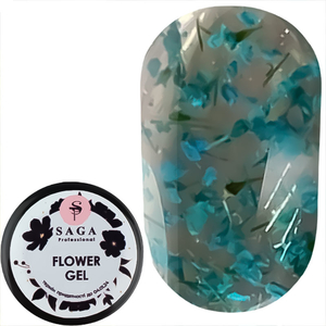 Гель SAGA Flower Fairy Gel №2 с сухоцветами, 5 мл, Колір: 2