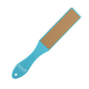 Пилка для педикюра Kodi Professional с голубой ручкой 120/180, цвет коричневый