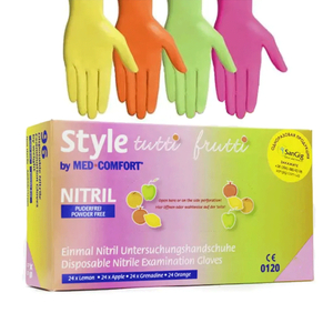 Рукавички нітрил неопудрені нестерильні MediOk Style Tutti Frutti 96 шт, S, Розмір рукавичок: S, Кількість: 96 шт