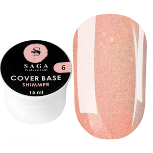 SAGA Cover Base Shimmer 006, 15 мл, Колір: 06