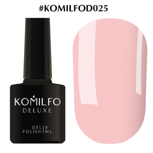 Гель-лак Komilfo Deluxe Series №D025 (светлый, приглушенно-розовый, эмаль), 8 мл