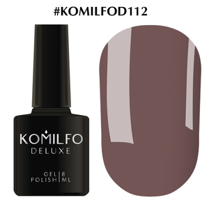 Гель-лак Komilfo Deluxe Series D112 (лилово-серо-коричневый, эмаль), 8 мл