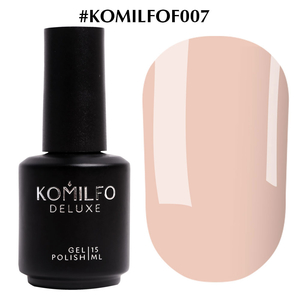 Гель-лак Komilfo French Collection №F007 (нежный оранжево-розовый, эмаль, для френча), 15 мл, Объем: 15 мл, Цвет: 007
