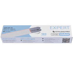 Змінні файли білі papmAm для прямої пилки 180 грит STALEKS PRO EXPERT 22 50 шт DFCE-22-180w, Форма: Прямая, Вид: Безклейові змінні файли (pap mAm), Серія: EXPERT
, Шар: без пінного шару, Абразивність: 180
