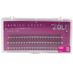 ZOLA Вії-пучки 10D (13 mm), Розмір: 13 мм