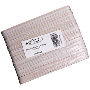 Набір одноразових пилок Komilfo, 50 шт (120/150 грит)