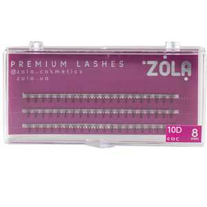 ZOLA Вії-пучки 10D (8 mm), Розмір: 8 мм