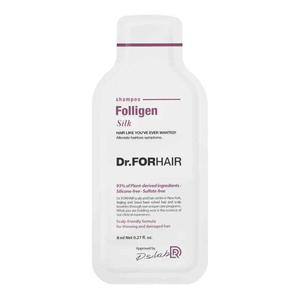 Шампунь для пошкодженого волосся Dr.FORHAIR Folligen Silk Shampoo 8 мл, Об`єм: 8 мл 