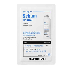 Себорегулюючий шампунь для жирного волосся Dr.FORHAIR Sebum Control Shampoo 10 мл, Об`єм: 10 мл