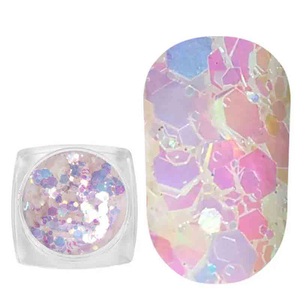 Komilfo блесточки фотохромные MIX-003, микс размеров, 2,5 г, Цвет: 003
