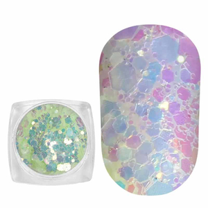 Komilfo блесточки фотохромные MIX-008, микс размеров, 2,5 г, Цвет: 008
